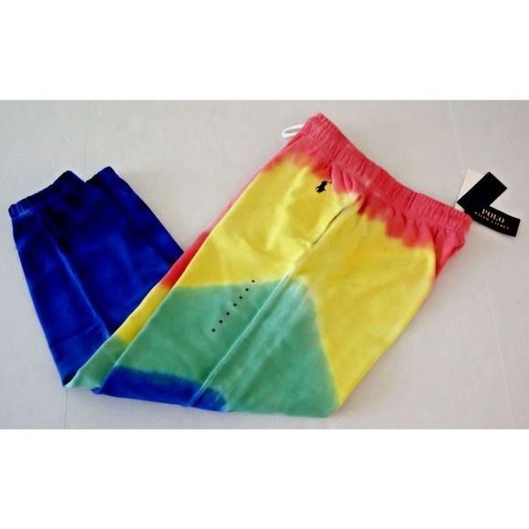 Polo Ralph Lauren 211867398001 Women’s Sz M Tie Dye Terry Jogger Sweatpants $128 - Picture 6 of 7